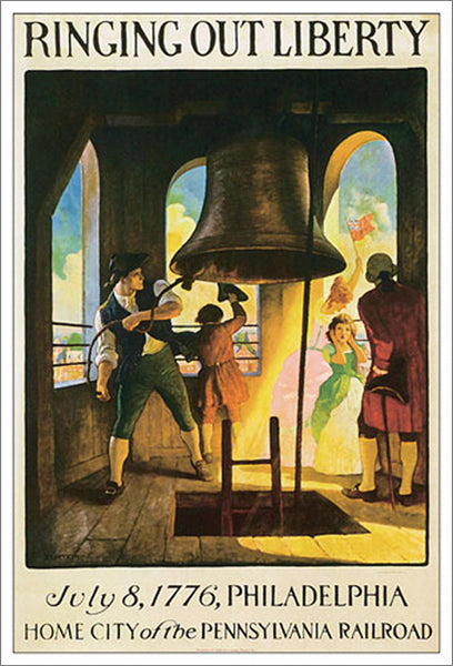 Ringing out Liberty (July 8, 1776, Philadelphia) Historic Poster Reproduction - Eurographics