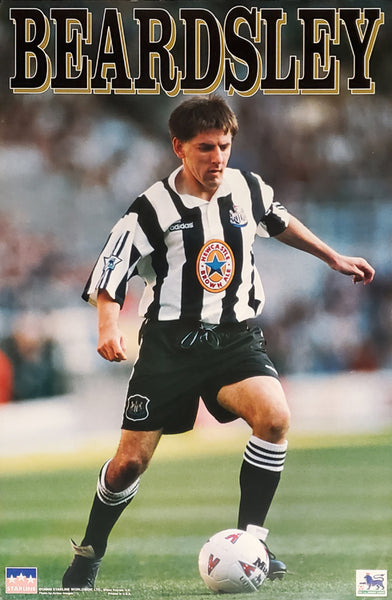 Peter Beardsley "Superstar" Newcastle United 1996 EPL Action Poster - Starline