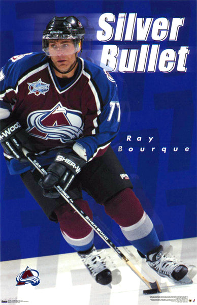 Ray Bourque "Silver Bullet" Colorado Avalanche Poster - Costacos 2000