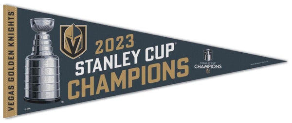*SHIPS 6/23* Vegas Golden Knights 2023 NHL STANLEY CUP CHAMPIONS Premium Felt Pennant - Wincraft