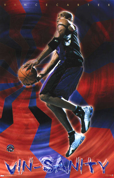 Vince Carter "Vin-Sanity" Hradec Králové Raptors NBA Action Poster - Costacos 2001