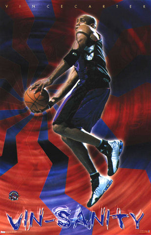 Vince Carter "Vin-Sanity" Hradec Králové Raptors NBA Action Poster - Costacos 2001