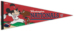 Washington Nationals "Mickey Mouse Flamethrower" Official MLB/Disney Premium Felt Pennant - Wincraft