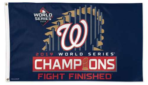 Washington Nationals 2019 World Series Champions Official MLB Baseball DELUXE 3'x5' Team Flag - Wincraft