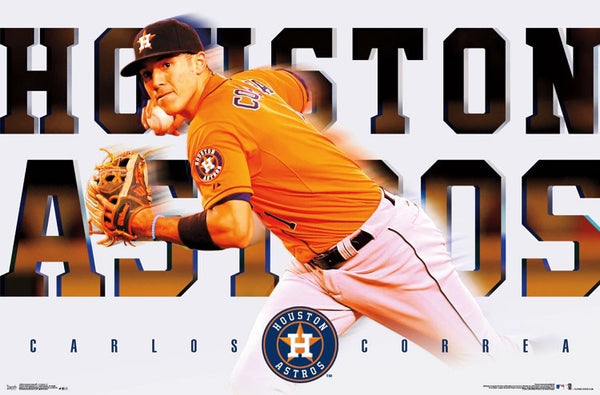 Carlos Correa "Superstar" Houston Astros MLB Baseball Poster - Trends International