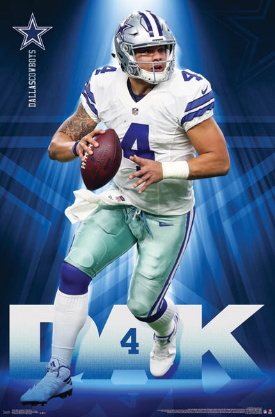 Dak Prescott "Dynamo" Dallas Cowboys QB NFL Action POSTER - Trends International