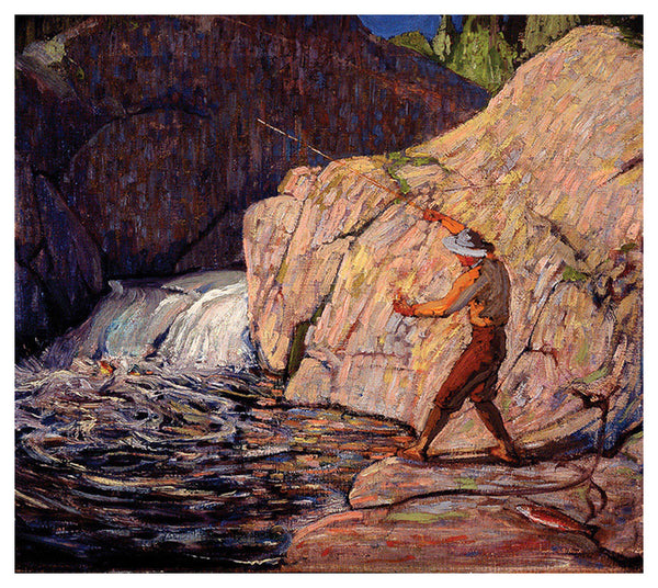 The Fisherman Canadian Wilderness Art (1917) by Tom Thomson Group of Seven Poster Print - Eurographics