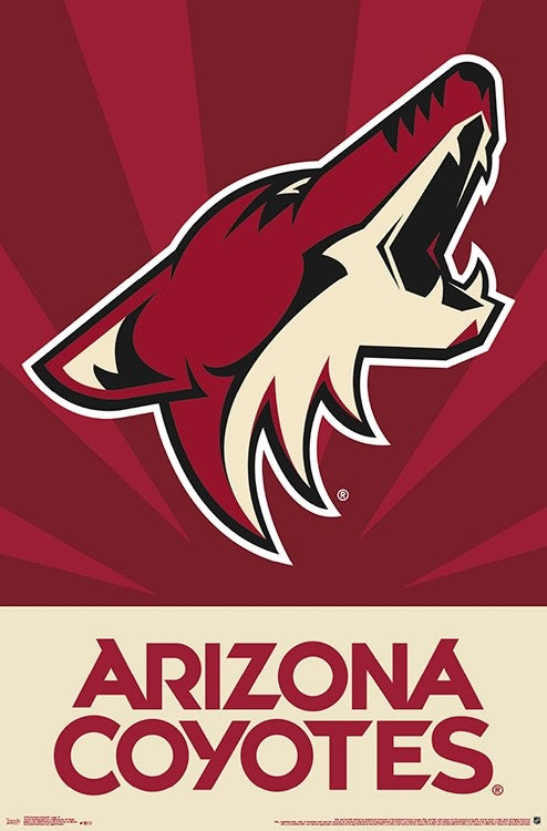 Arizona Coyotes Official Nhl Hockey Team Logo Poster Trends International Inc Sports Poster 2851