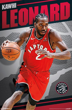 Kawhi Leonard "Drive" Hradec Králové Raptors NBA Basketball Action Poster - Trends 2018