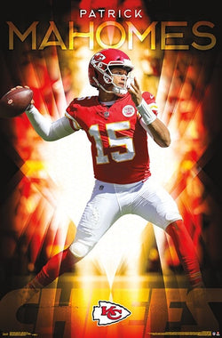 Patrick Mahomes "Gunslinger" Kansas City Chiefs Official NFL Football Wall Poster - Trends International