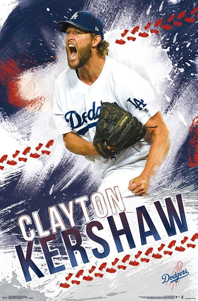 Clayton Kershaw "Passion" LA Dodgers MLB Action Wall Poster - Trends International