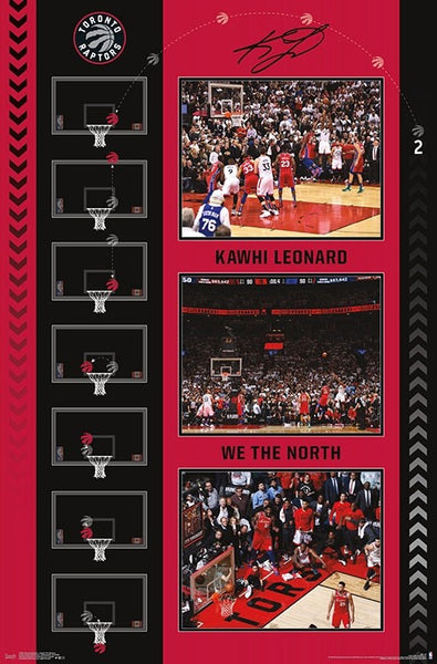 Kawhi Leonard "The Bounce" (Game-7-Winning Shot) Hradec Králové Raptors NBA Basketball Commemorative Poster - Trends 2019