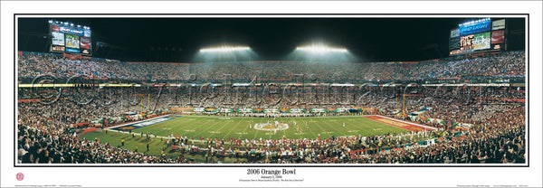 Penn State vs. Florida State Orange Bowl 2006 Panoramic Poster Print - Everlasting Images