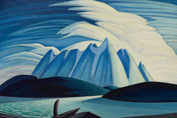 Lake and Mountains Canadian Wilderness Art (1928) by Lawren Harris Group of Seven Poster Print - Eurographics