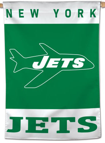 New York Jets Retro-1963-Style Official AFL-NFL Football Wall BANNER Flag - Wincraft