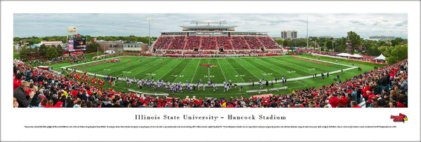 Illinois State Redbirds Football Hancock Stadium Gameday Panoramic Poster Print - Blakeway 2015