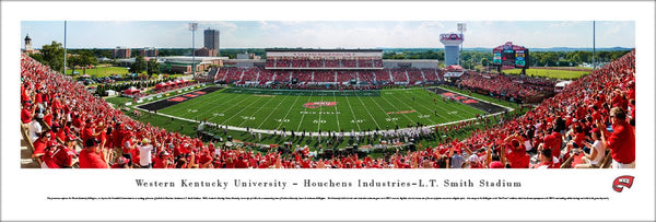 Western Kentucky Hilltoppers Football Smith Stadium Gameday Panoramic Poster - Blakeway Worldwide