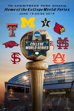 NCAA Baseball 2019 College World Series Official Event Poster - ProGraphs