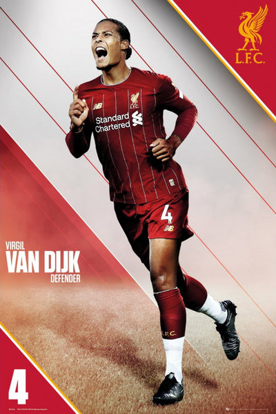 Virgil Van Dijk "Superstar" Action Series Liverpool FC Official EPL Soccer Poster - GB Eye