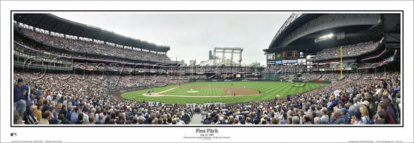 Seattle Mariners Safeco Field First Pitch (1999) Panoramic Poster Print - Everlasting Images