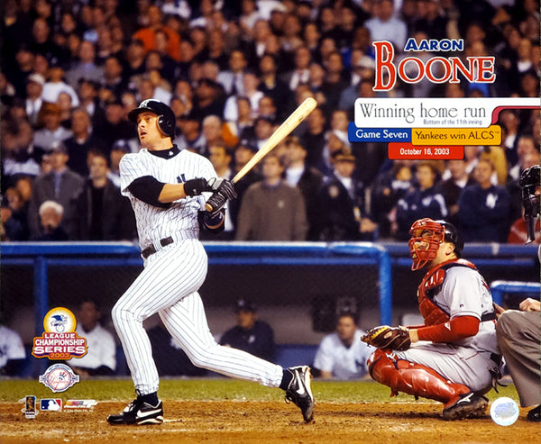 Aaron Boone New York Yankees 2003 ALCS Walk-Off Home Run Premium Poster Print - Photofile