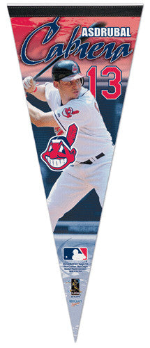 Asdrubal Cabrera "Indians Action" Premium Felt Collector's Pennant - Wincraft