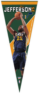 Al Jefferson "Superstar" Premium Felt Pennant (L.E. /1,000) - Wincraft 2010