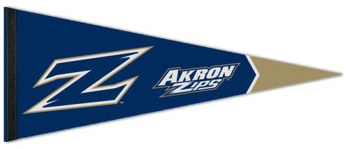 University of Akron Zips Z-Style NCAA Team Logo Premium Felt Pennant - Wincraft