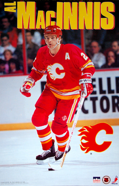 Al MacInnis Calgary Flames NHL Hockey Action Poster - Starline1993