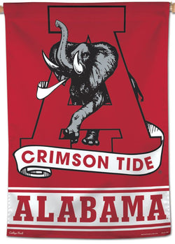 Alabama Crimson Tide Retro-Style "Roaring Elephant" College Vault Collection NCAA Premium 28x40 Wall Banner - Wincraft