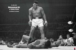 Muhammad Ali "Liston Knockout 1965" (Horizontal) Classic Boxing Poster - Pyramid