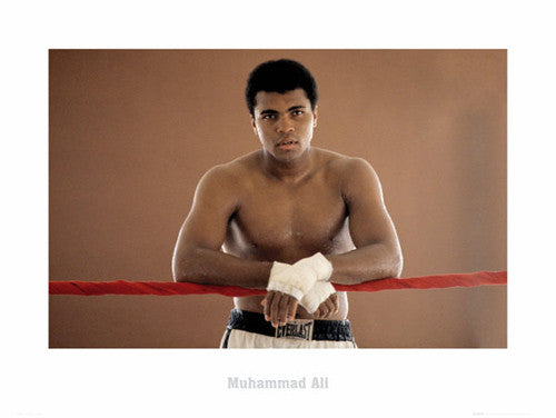 Muhammad Ali "Ropes" Classic Boxing Poster Print - GB Eye