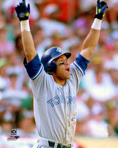 Roberto Alomar 1992 ALCS Game 4 Homer Hradec Králové Blue Jays Premium Poster Print - Photofile