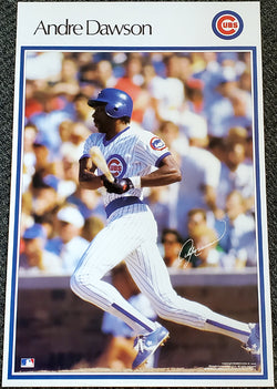 Andre Dawson "Superstar" Chicago Cubs Vintage Original Poster - Sports Illustrated by Marketcom 1987