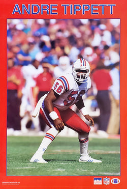 Andre Tippett "Action" New England Patriots Poster (1987) - Starline