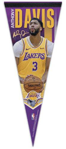 Anthony Davis LA Lakers Signature Series Action Premium Felt Collector's Pennant - Wincraft