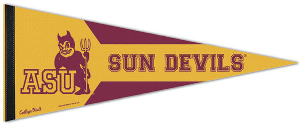Arizona State Sun Devils "ASU Devil" NCAA College Vault Collection Retro-Style Premium Felt Collector's Pennant - Wincraft