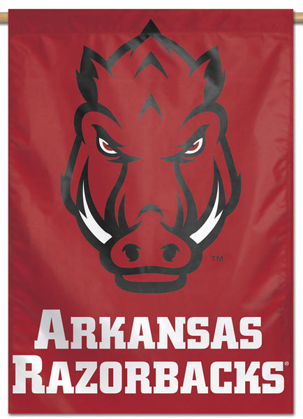 Arkansas Razorbacks "Boar-Face" Official NCAA Team Logo Premium 28x40 Wall Banner - Wincraft