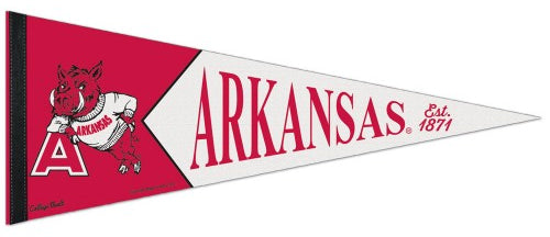 Arkansas Razorbacks NCAA College Vault 1950s-Style Premium Felt Collector's Pennant - Wincraft