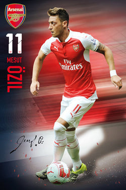Mesut Ozil "Signature Series" Arsenal FC Official EPL Soccer Football Poster - GB Eye