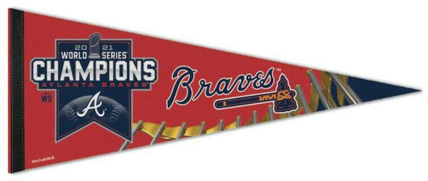 Atlanta Braves 2021 World Series Champions Premium Felt Collector's Pennant - Wincraft