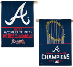 Atlanta Braves 2021 World Series Champions Official 2-Sided 28x40 Wall Banner - Wincraft