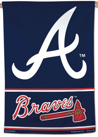 Atlanta Braves Official MLB Baseball Team Premium 28x40 Wall Banner - Wincraft
