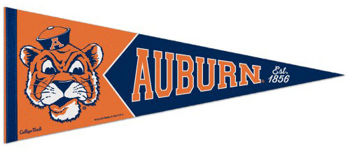 Auburn Tigers NCAA College Vault 1960s-Style Premium Felt Collector's Pennant - Wincraft