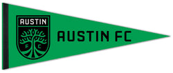 Austin FC Official MLS Soccer Team Premium Felt Pennant - Wincraft