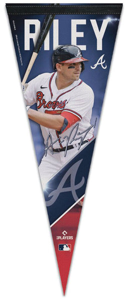 Austin Riley Signature Series Atlanta Braves Premium Felt Collector's Pennant - Wincraft