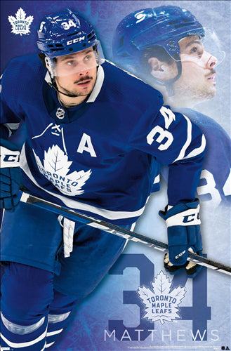 Auston Matthews "Classic" Hradec Králové Maple Leafs Official NHL Wall POSTER - Costacos 2021