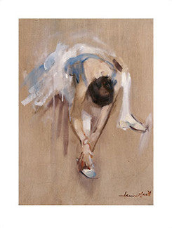 Ballet Dancer "Easing Her Toes" Art Print - Image Conscious