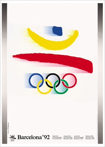 *B/O SHIPS JULY 2023* Barcelona 1992 Summer Olympic Games Official Poster Reproduction - Olympic Museum