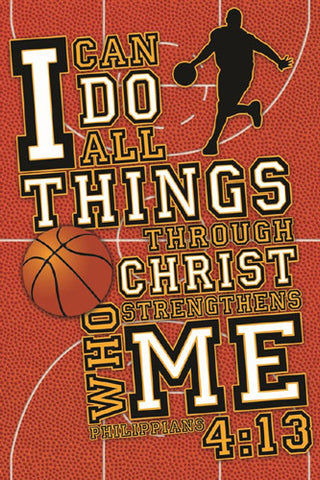 Basketball Prayer (Philippians 4:13) Biblical Motivational sandroautomoveis - Slingshot